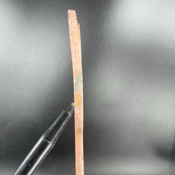 Kokopelli Tall Figurine Metal Art Statue Painted Brown Pink Primitive Style VTG - Picture 5 of 11